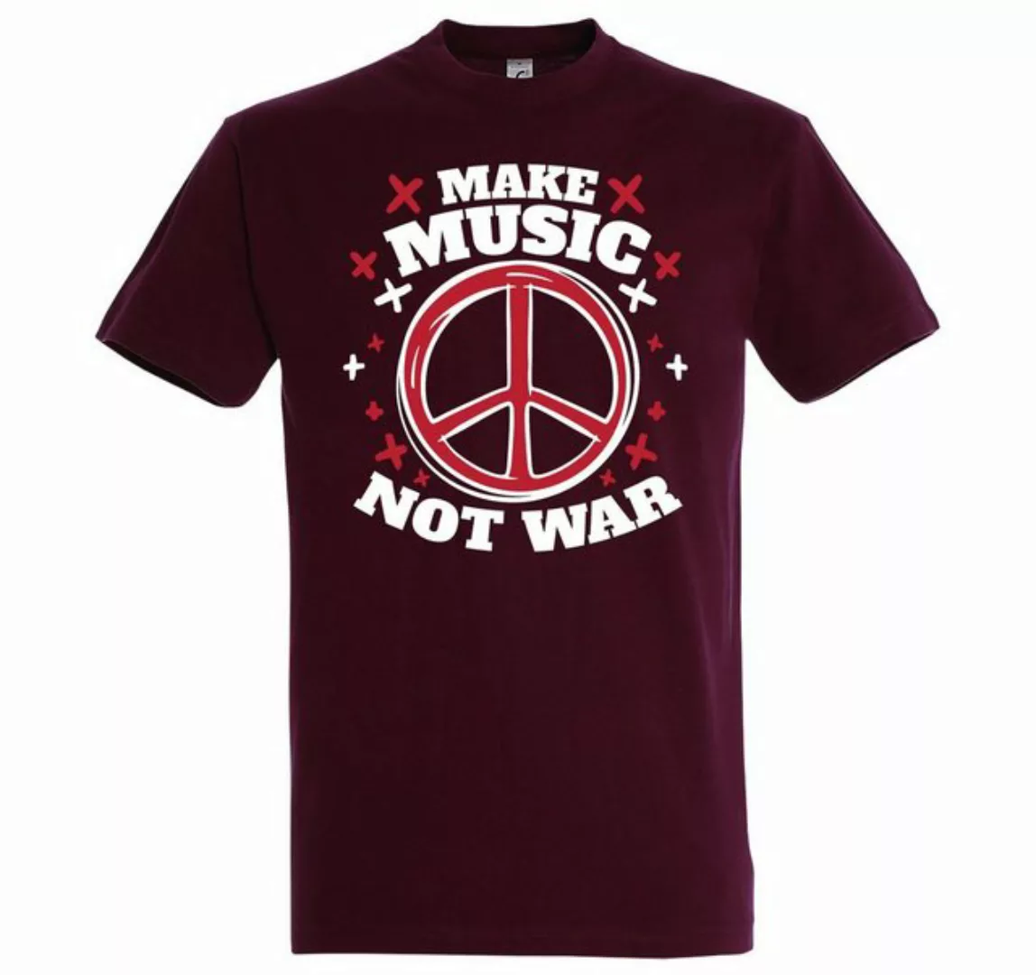 Youth Designz T-Shirt "Make Music Not War" Herren Shirt mit trendigem Front günstig online kaufen