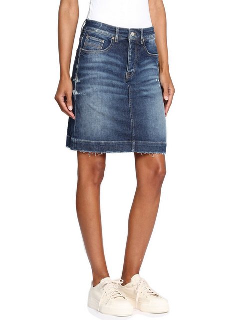 GANG Jeansrock Gang Nicoletta Skirt (1-tlg) Saumabschluss mit Franzen günstig online kaufen