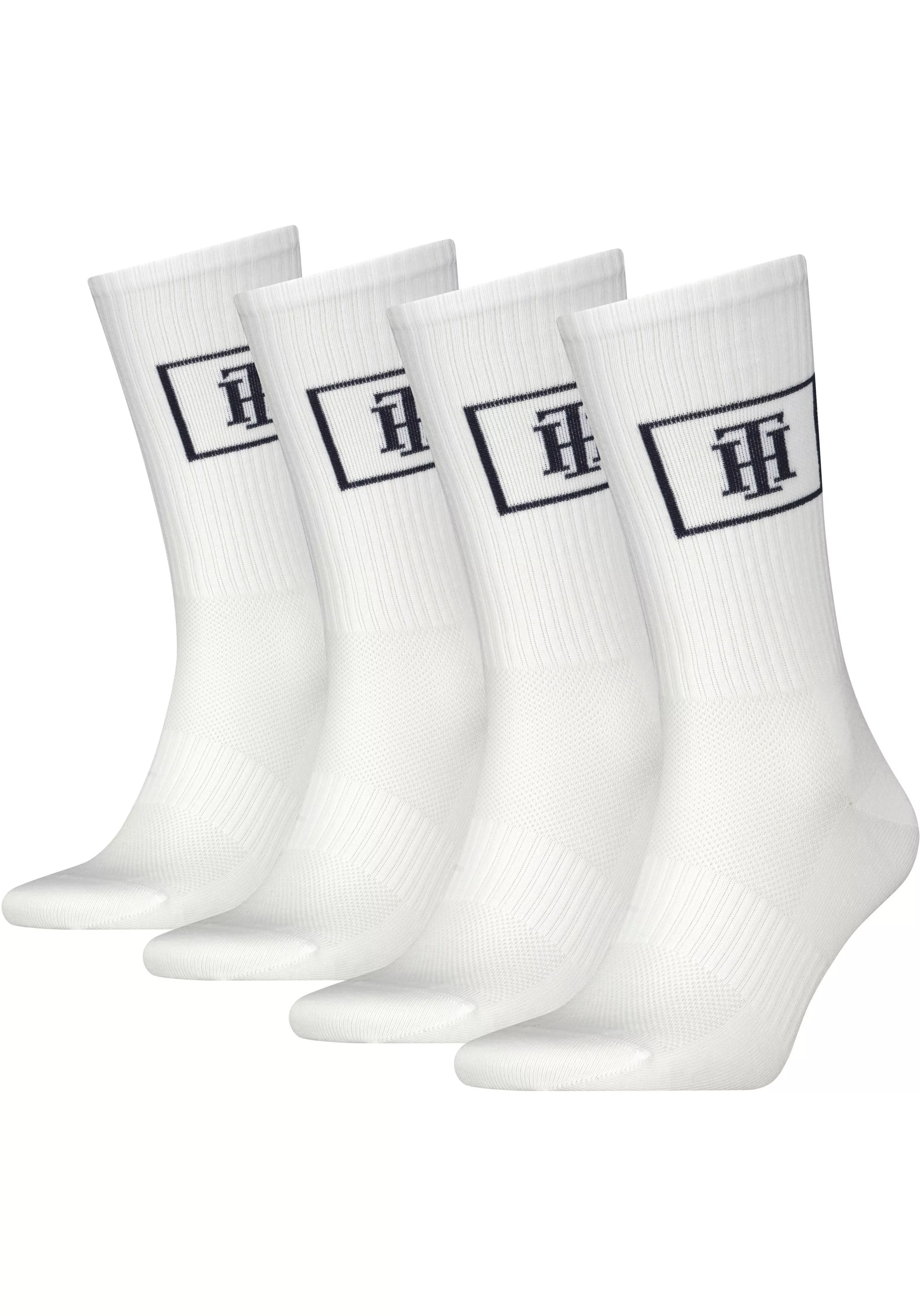 Tommy Hilfiger Sportsocken "CREW SOCK MONOGRAM LOCKER ROOM", (4er-Pack), mi günstig online kaufen