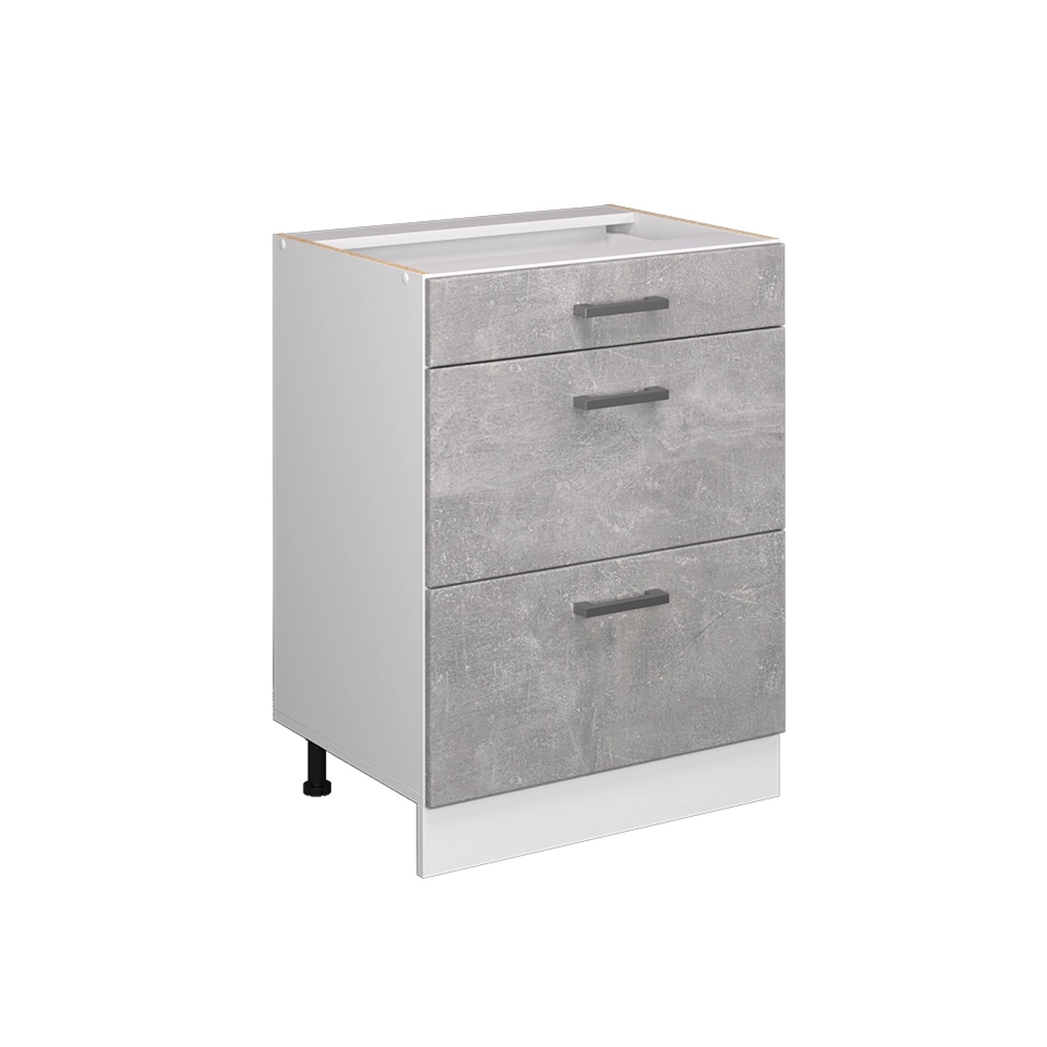 Vicco Unterschrank R-Line, Beton/Weiß, 60 cm günstig online kaufen