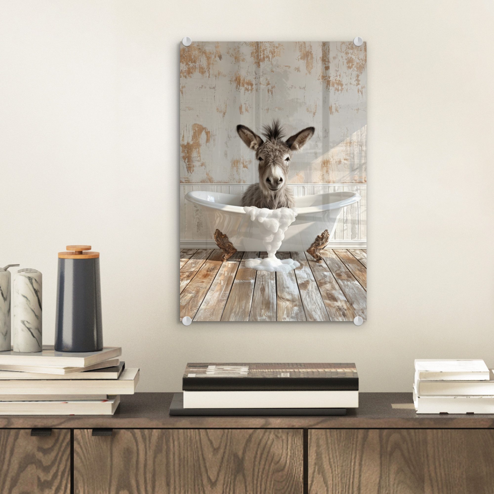 MuchoWow Acrylglasbild Esel - Tiere - günstig online kaufen