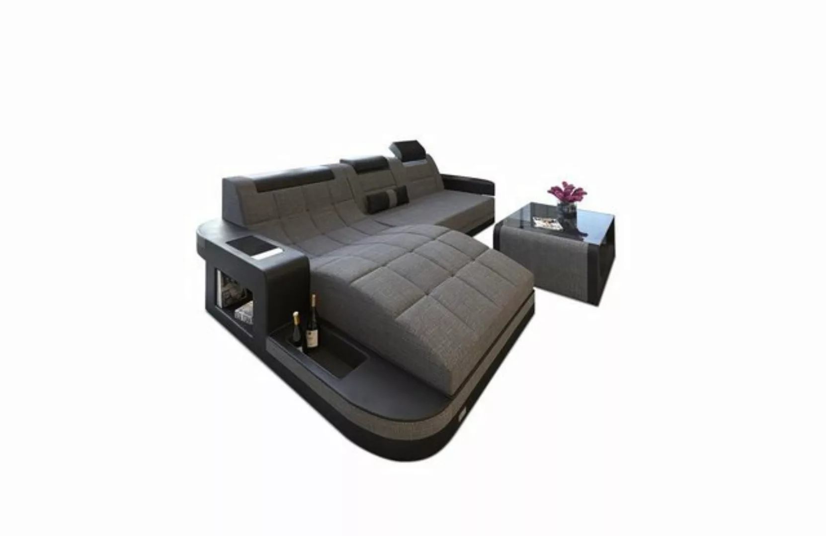 Sofa Dreams Ecksofa Polster Stoffsofa Couch Wave L Form H Strukturstoff Sto günstig online kaufen