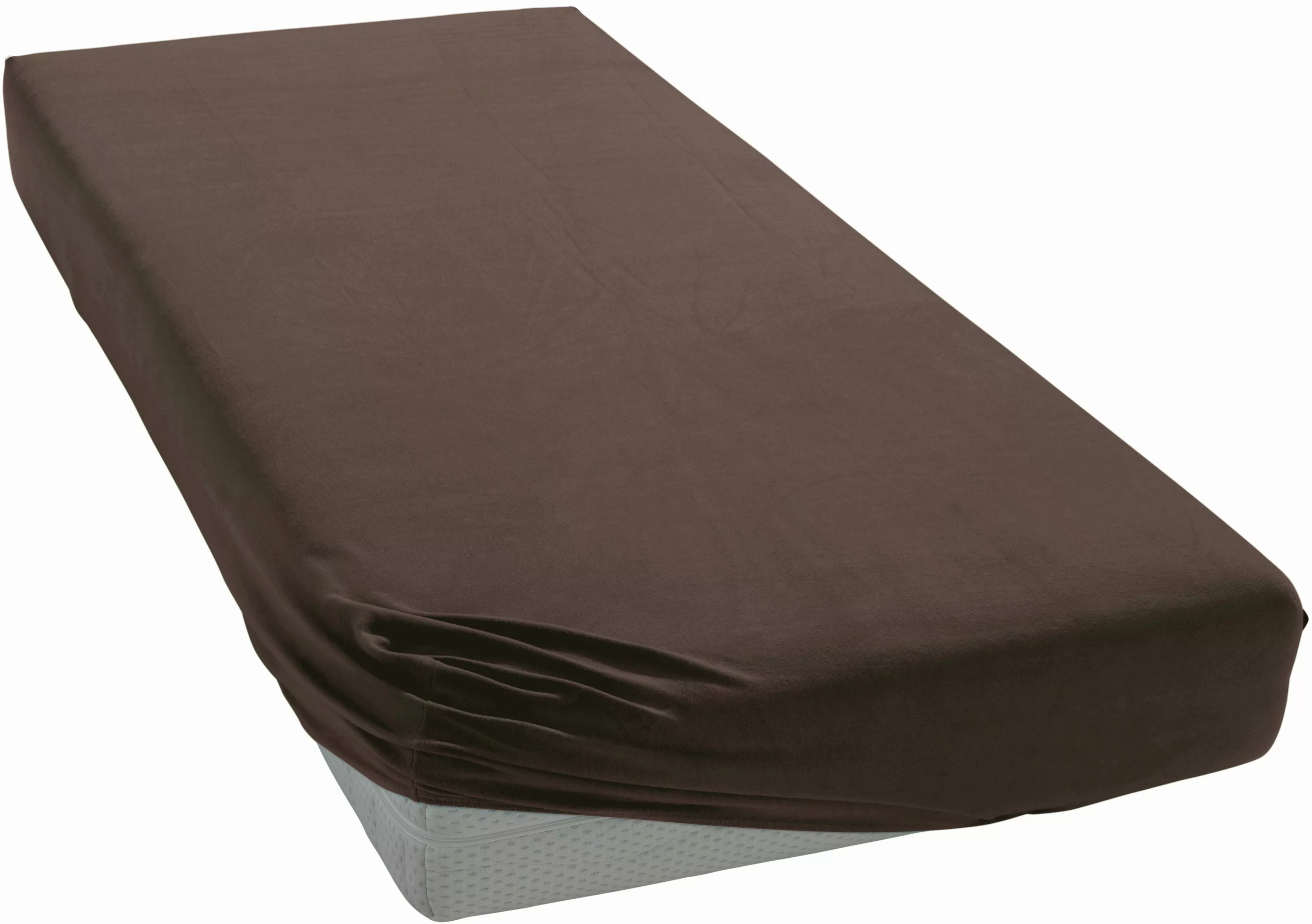 Janine Janine Spannbetttuch Mako-Feinjersey 5007 dunkelbraun (87) Größe:  1 günstig online kaufen