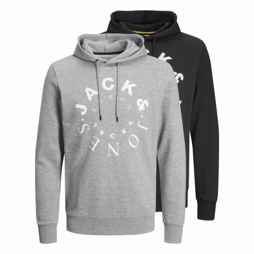 Jack & Jones Sweatshirt Herren Hoodie, 2er Pack - JJWARRIOR SWEAT HOOD günstig online kaufen