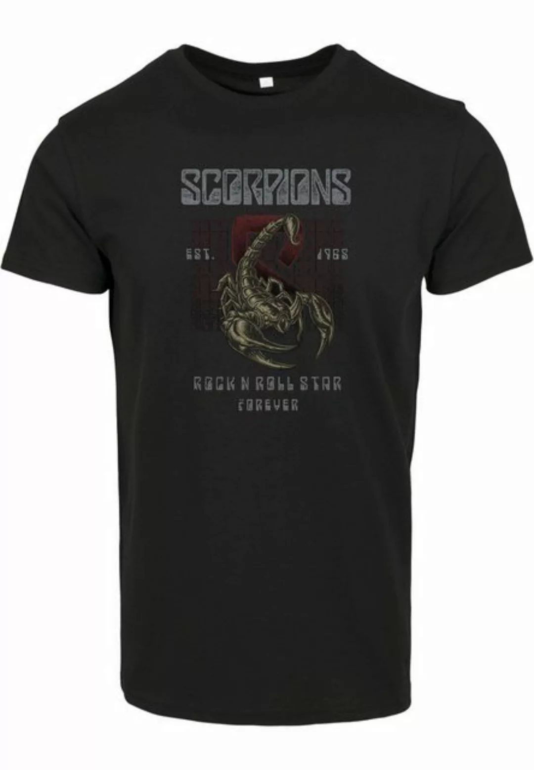 Merchcode Kurzarmshirt Merchcode Herren Scorpions Start Forever Tee (1-tlg) günstig online kaufen