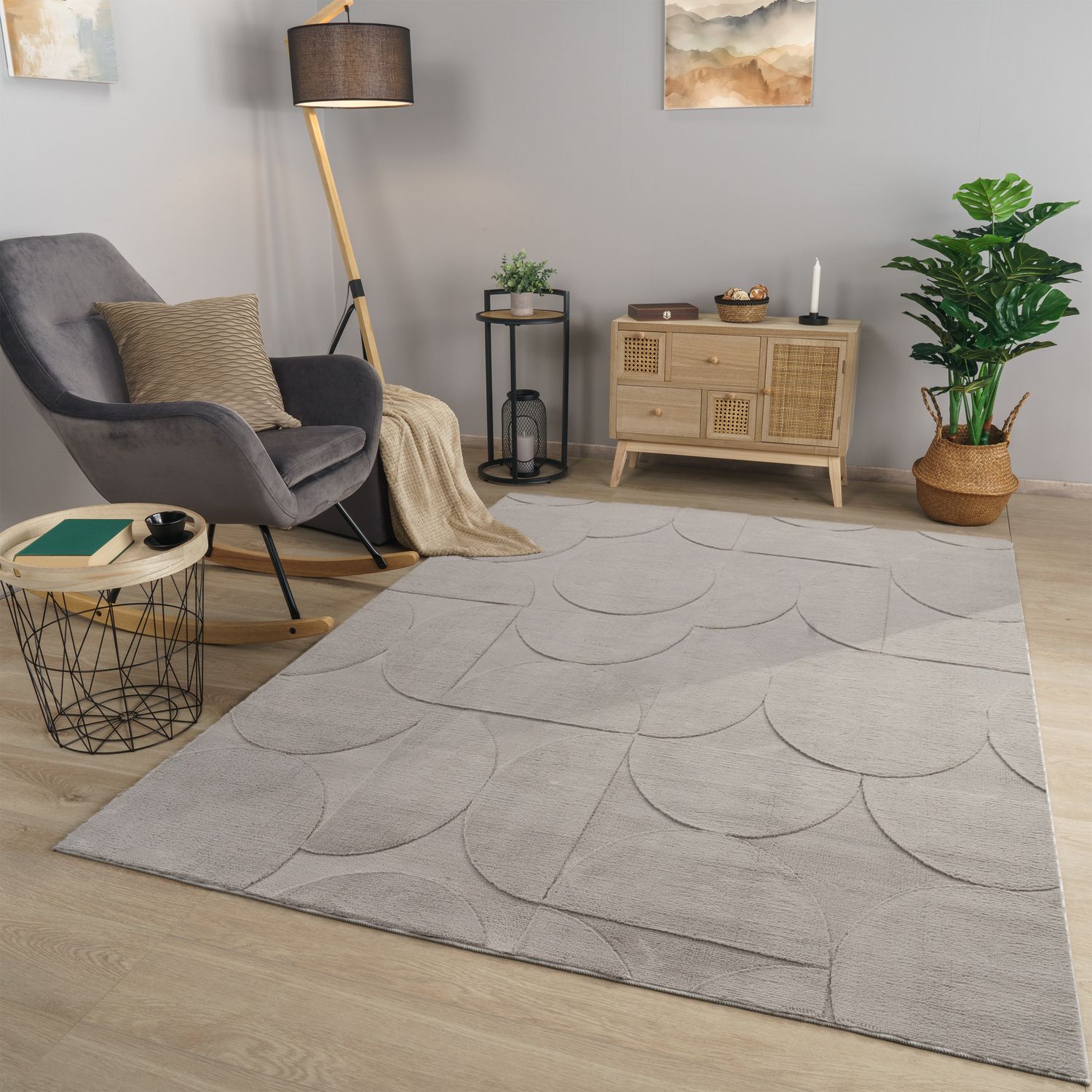 TT Home Teppich »Flevo 205«, rechteckig, 14 mm Höhe, Wohnzimmer Teppich Ess günstig online kaufen