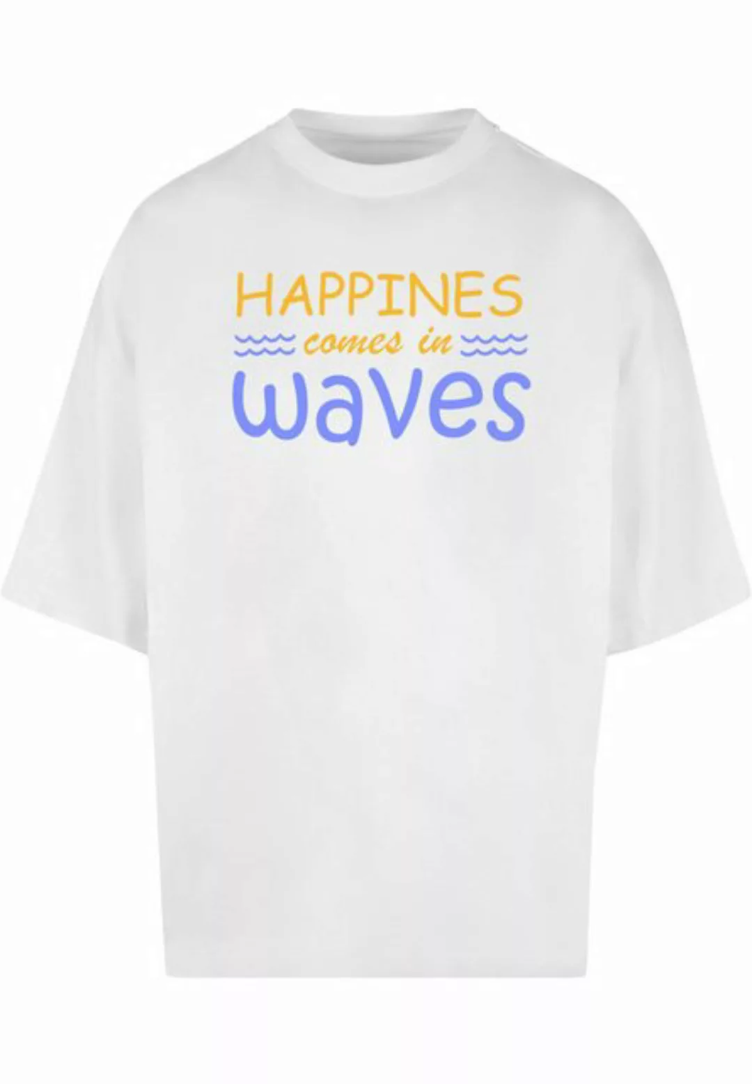 Merchcode T-Shirt Merchcode Herren Summer - Happines comes in waves Huge Te günstig online kaufen