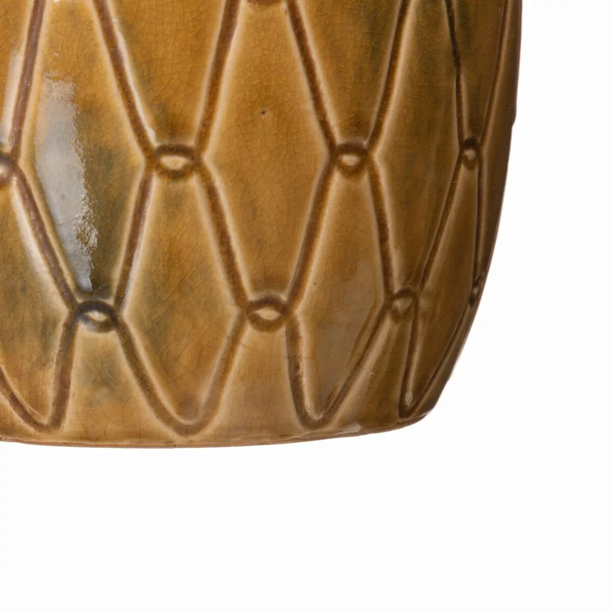 Vase Aus Keramik 17 X 17 X 35 Cm Senf günstig online kaufen