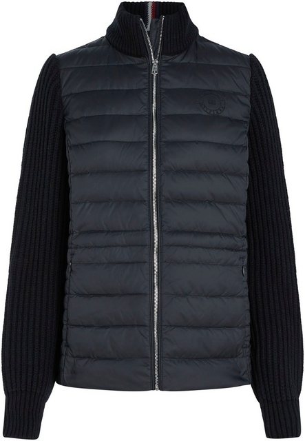 Tommy Hilfiger Steppjacke KNIT MIX DOWN JACKET im gesagte Materialkombi Web günstig online kaufen