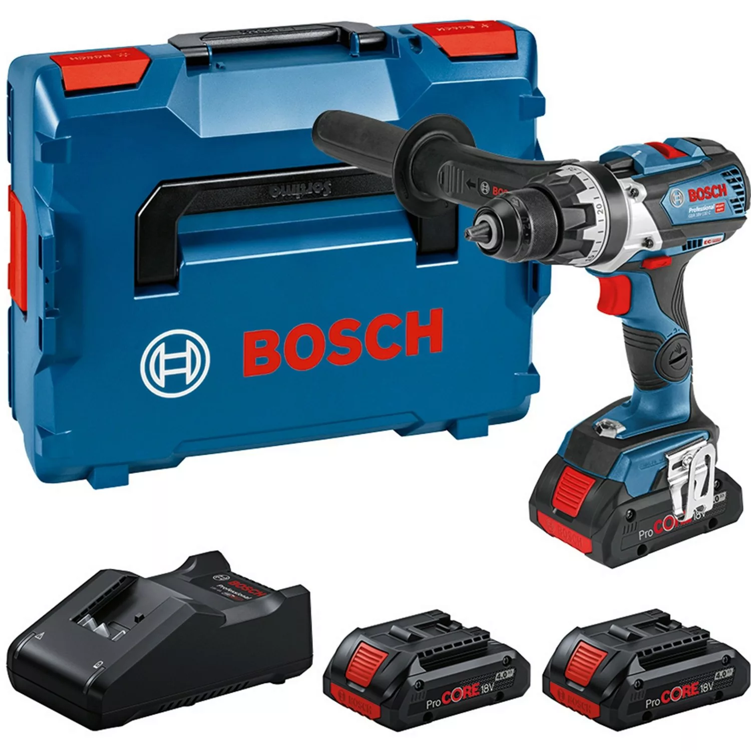 Bosch Professional Akku-Bohrschrauber GSR 18V-110 C m. 3 x Akkus 4 Ah L-Box günstig online kaufen