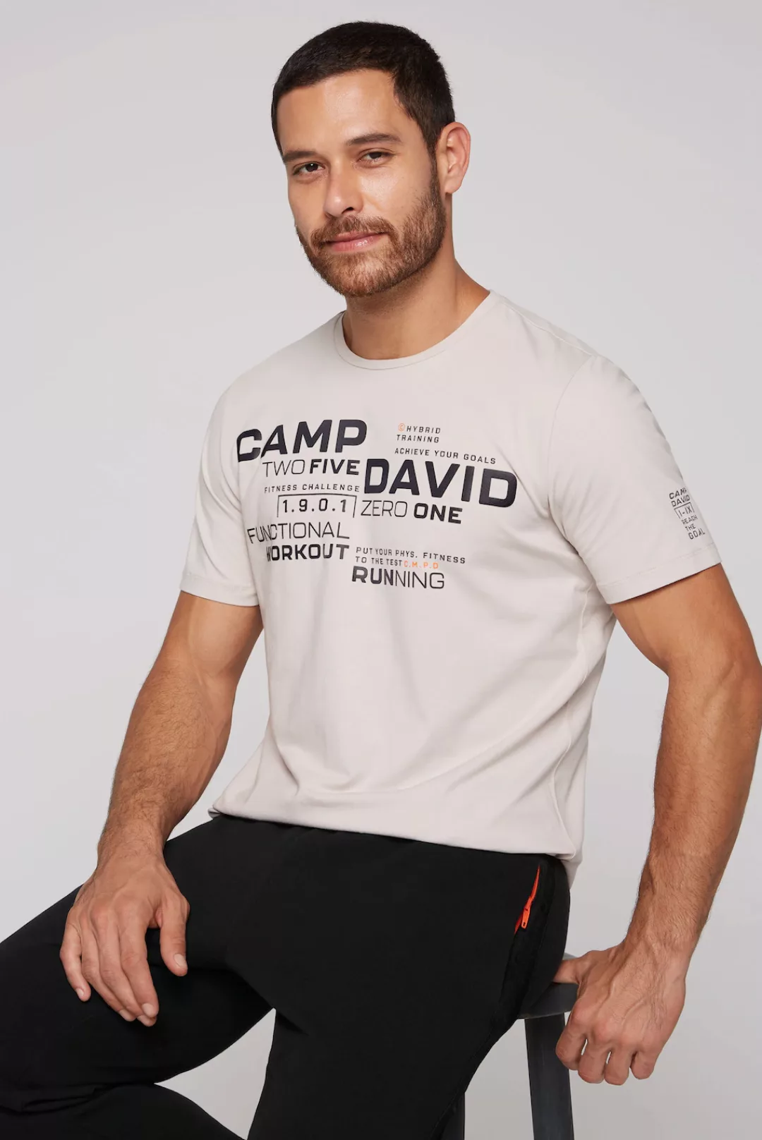 CAMP DAVID Rundhalsshirt, mit Baumwolle günstig online kaufen