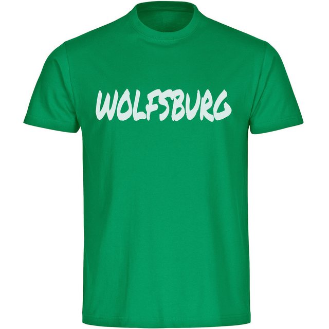 multifanshop T-Shirt Herren Wolfsburg - Textmarker - Männer günstig online kaufen