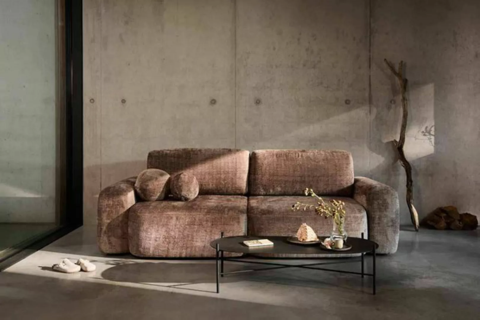 Luxusbetten24 Schlafsofa Designer Sofa Benevita, mit Schlaffunktion und Bet günstig online kaufen