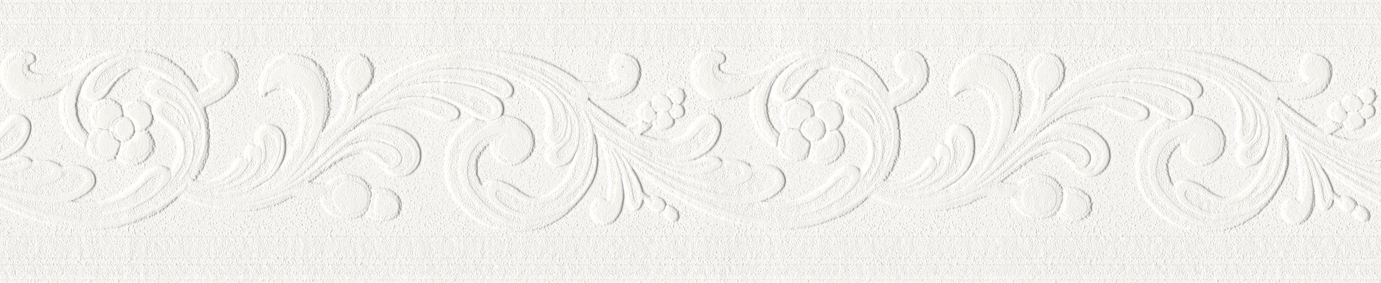 Bricoflor 3D Tapetenbordüre in Weiß Ornament Wandbordüre Ideal für Schlafzi günstig online kaufen