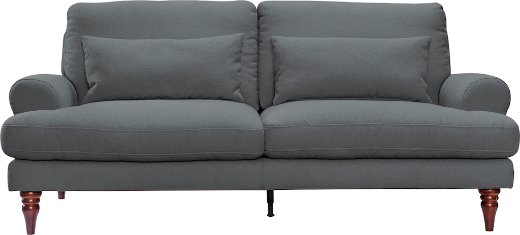 exxpo - sofa fashion 3-Sitzer, mit Schaumstoffflocken-Füllung, Holzfüßen un günstig online kaufen