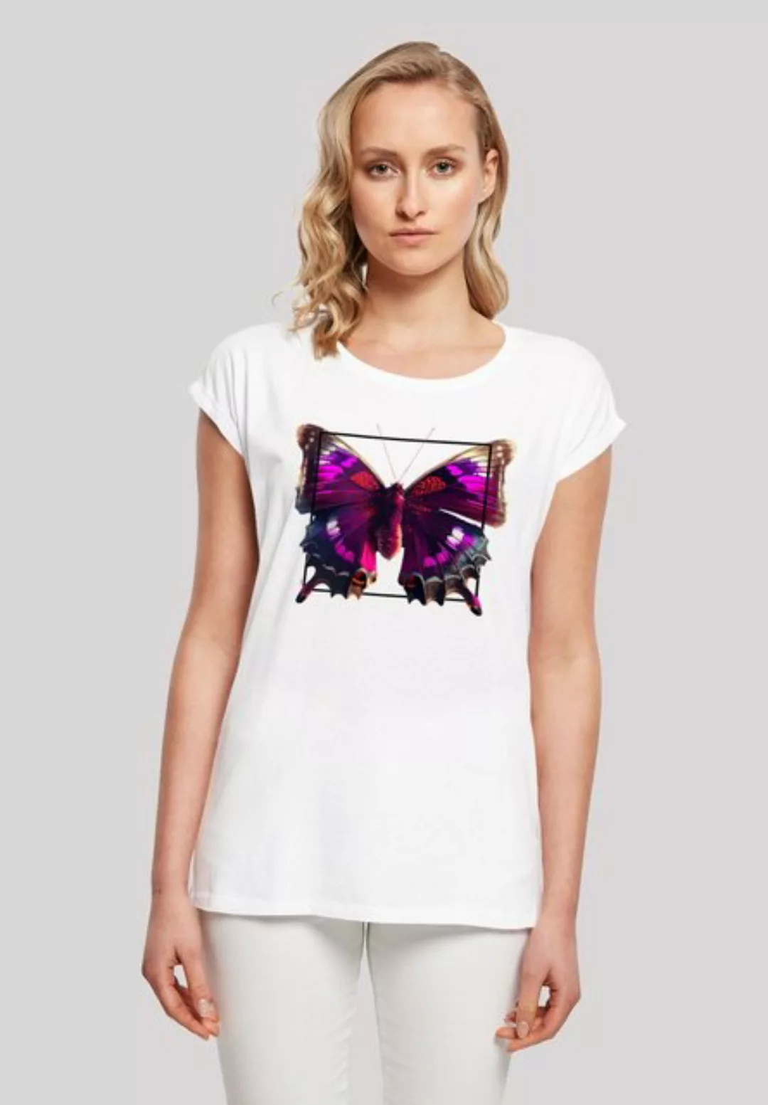 F4NT4STIC T-Shirt "Pink Schmetterling SHORT SLEEVE TEE", Print günstig online kaufen