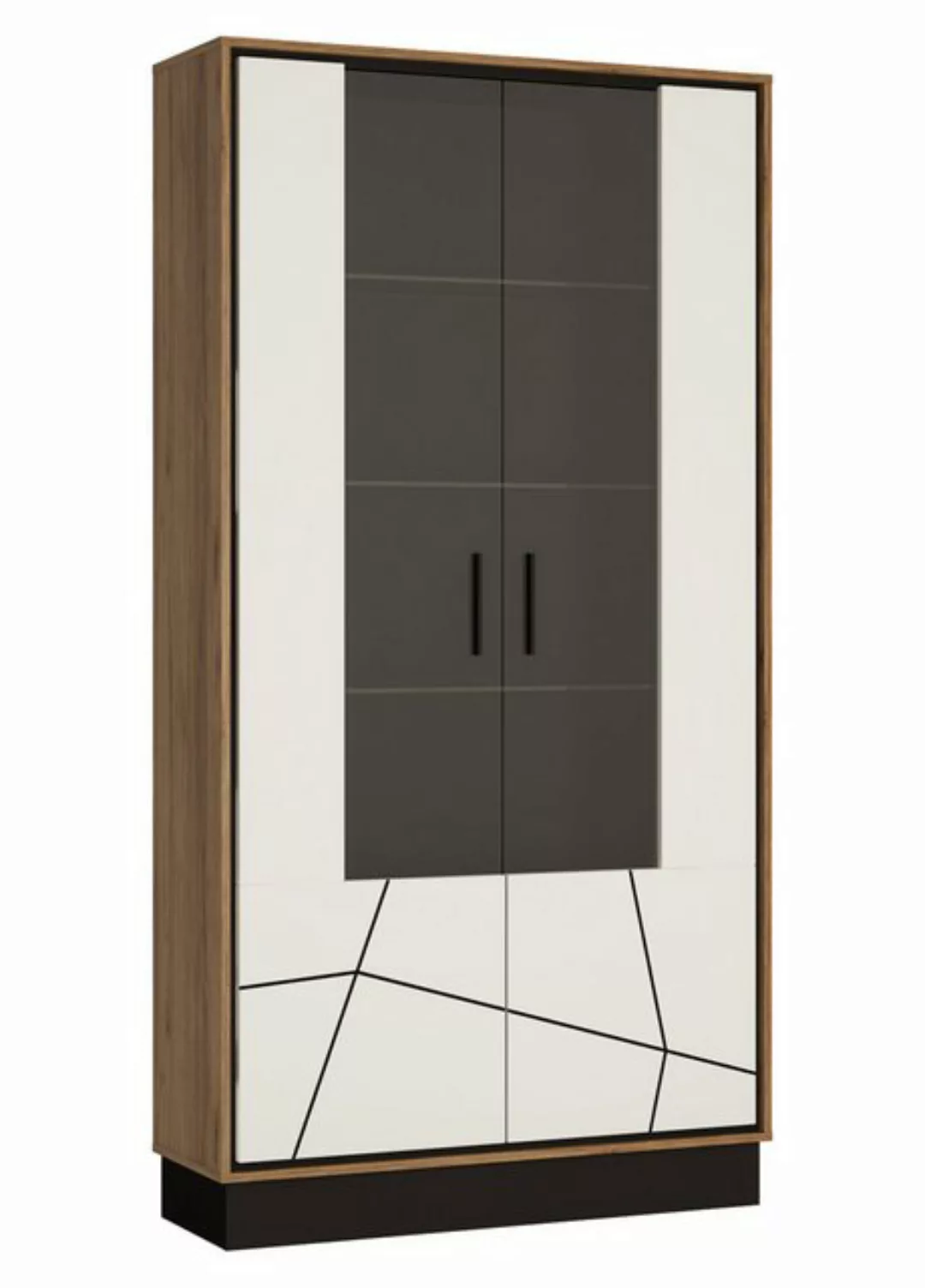 Feldmann-Wohnen Vitrine Brno (Brno, 1-St., Vitrine) 107x37x209cm weiß Hochg günstig online kaufen