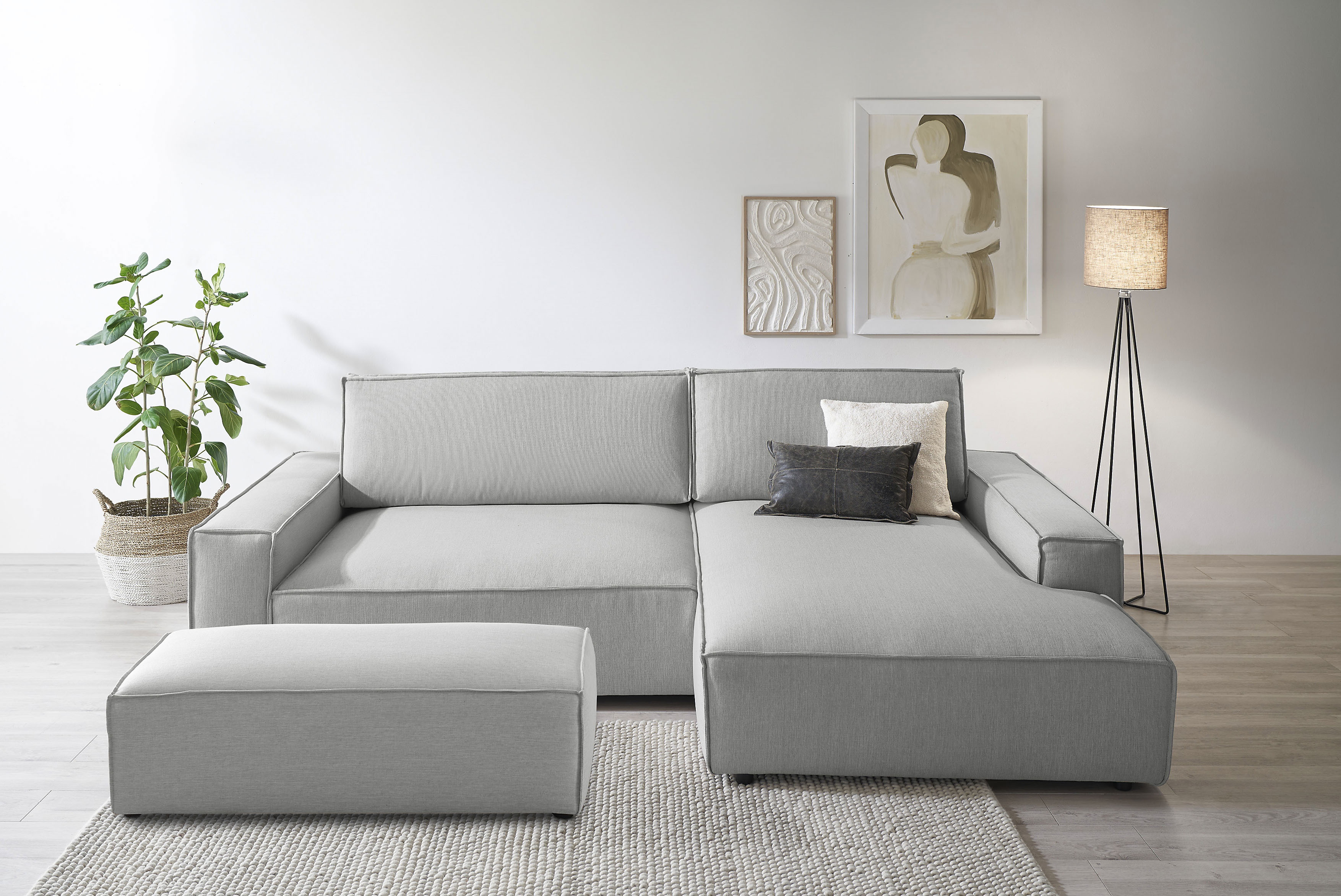 Home affaire Polsterecke "NEU: SHERWOOD XXL tief, L-Form mit Schlaffunktion günstig online kaufen