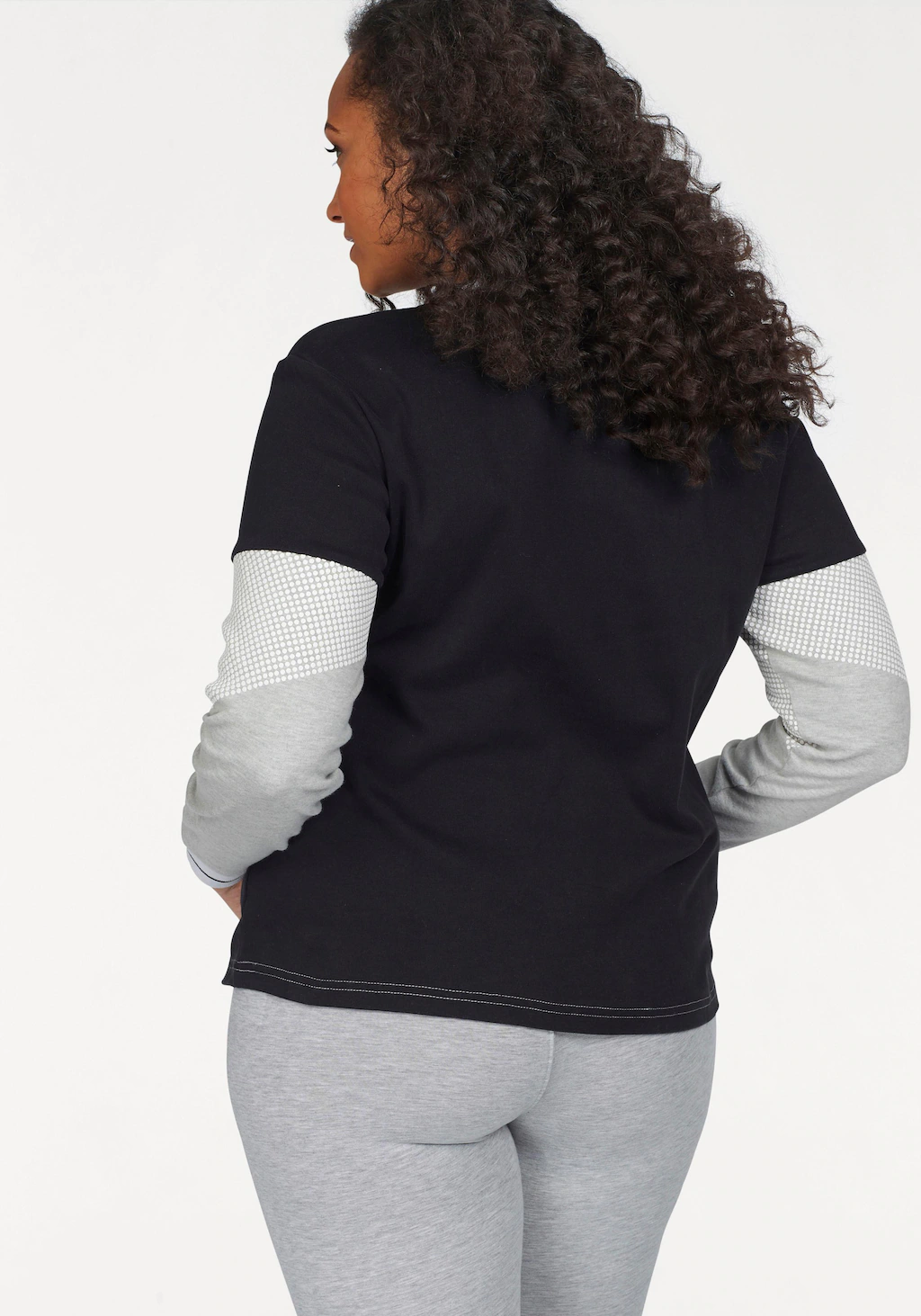 KangaROOS Sweatshirt, im Colorblocking-Design mit Pünktchen günstig online kaufen