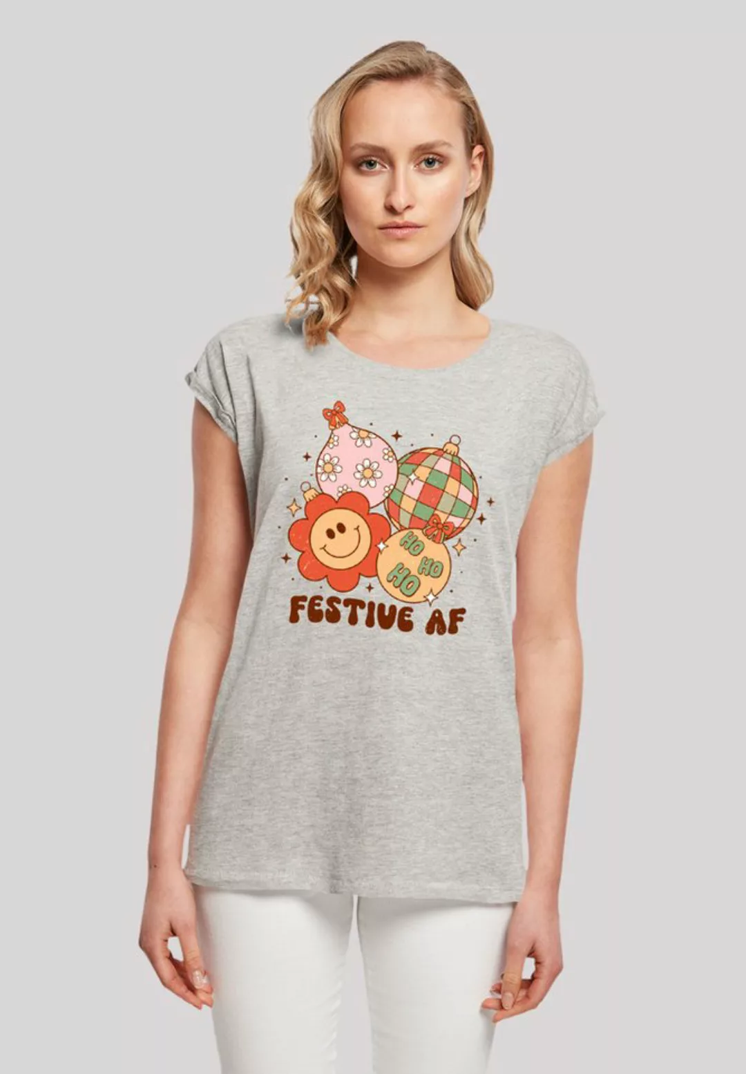 F4NT4STIC T-Shirt Festive AF Weihnachten Tree Balls Premium Qualität, Weihn günstig online kaufen