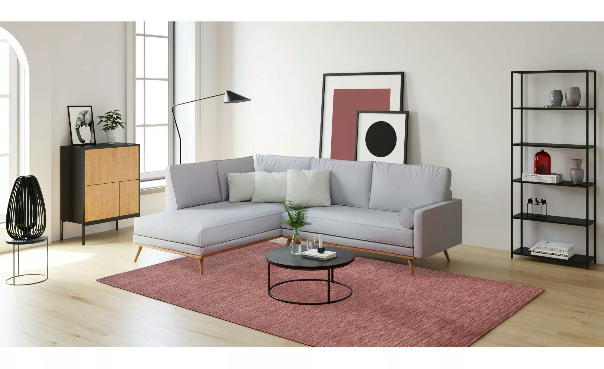 THEKO Wollteppich »Holi«, rechteckig, 13 mm Höhe, Uni-Farben, leicht melier günstig online kaufen