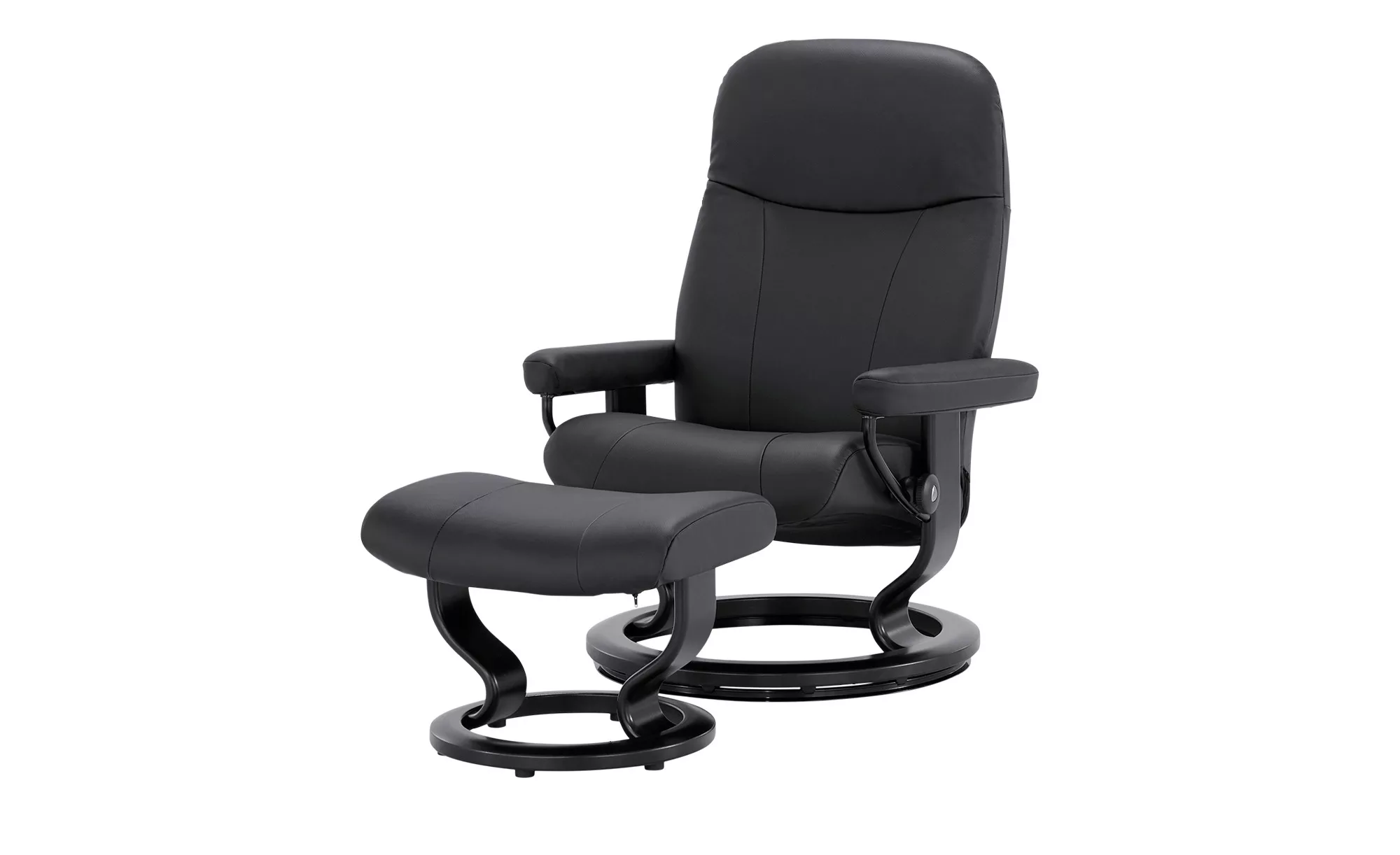 Stressless Sessel-Hocker-Set  Garda M - schwarz - 76 cm - 100 cm - 71 cm - günstig online kaufen