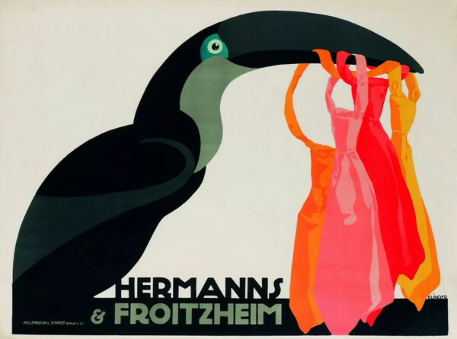 Poster / Leinwandbild - Julius Klinger: Hermanns & Froitzheim günstig online kaufen