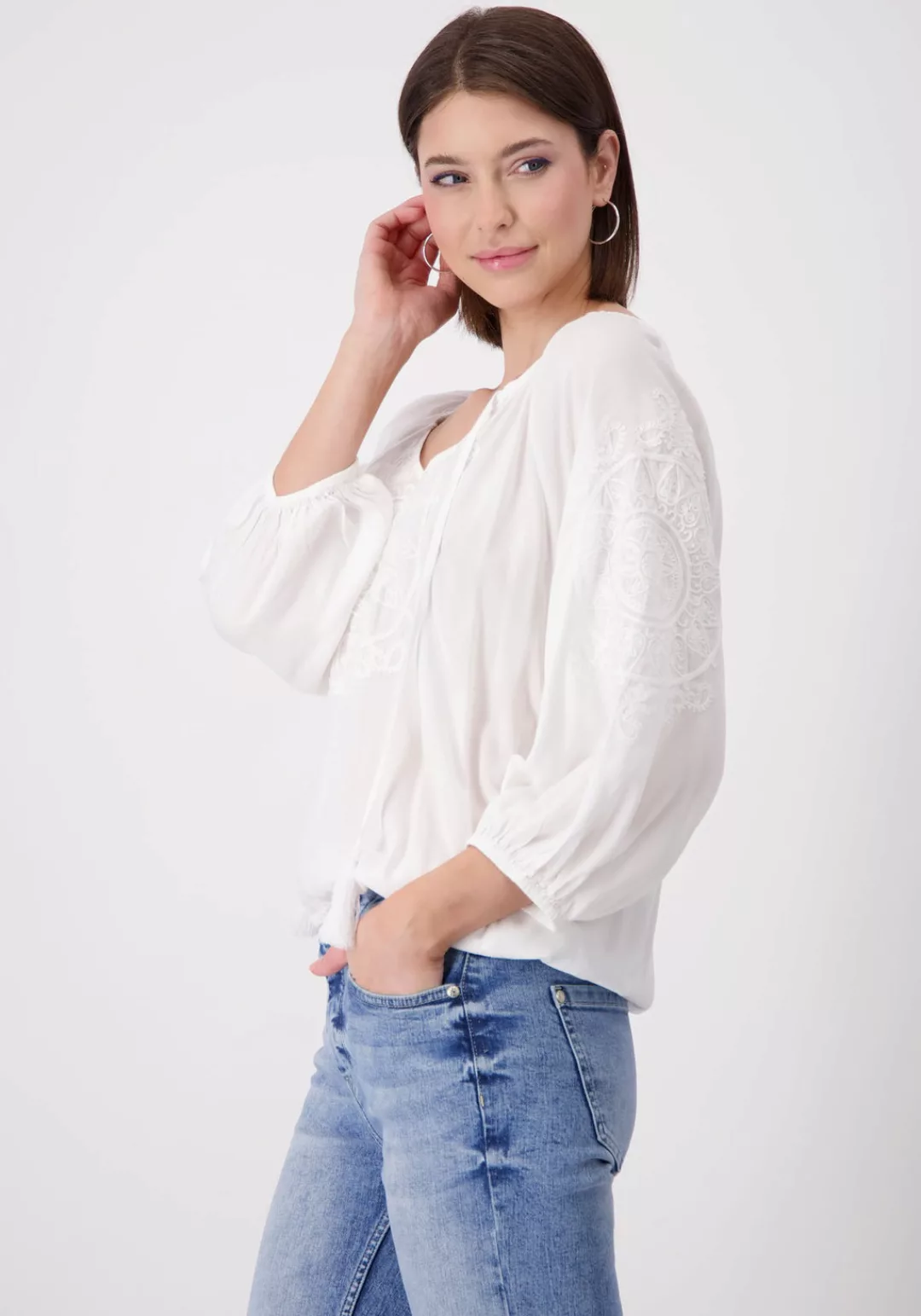 Monari Blusenshirt Bluse, light sand günstig online kaufen