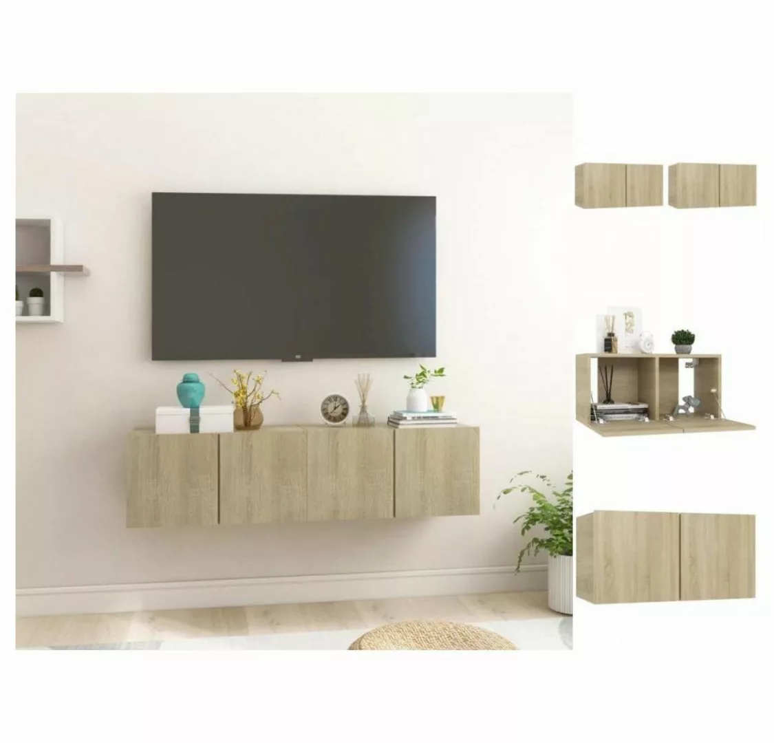 vidaXL TV-Schrank TV-Hängeschränke 2 Stk Sonoma-Eiche 60x30x30 cm günstig online kaufen