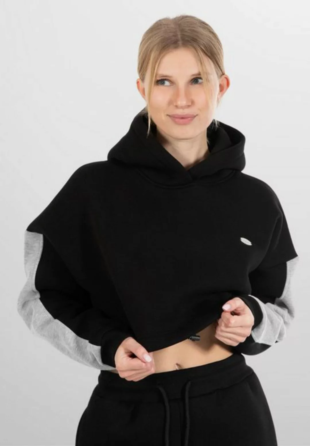 Smilodox Hoodie Amaya, Oversize Fit Crop Pullover Langarm, weicher Baumwoll günstig online kaufen