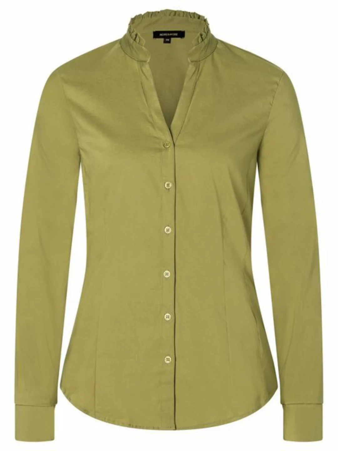 Baumwoll/Stretch Bluse, soft moss green günstig online kaufen