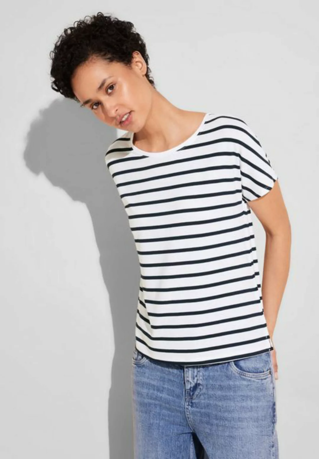 STREET ONE Shirttop mit Streifen-Muster günstig online kaufen