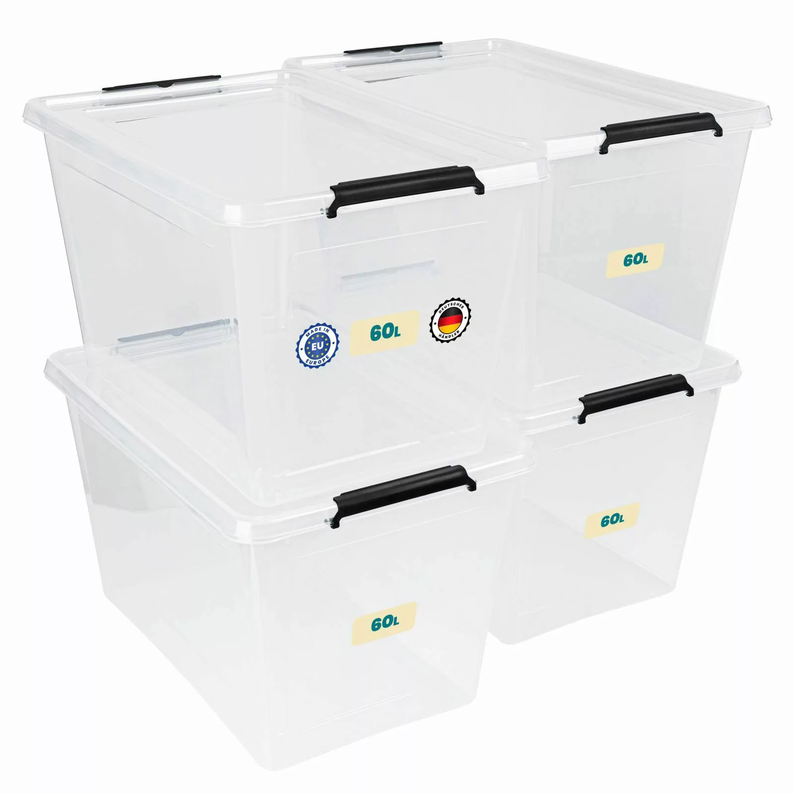 astor24 Aufbewahrungsbox Aufbewahrungsbox mit Deckel 4er günstig online kaufen