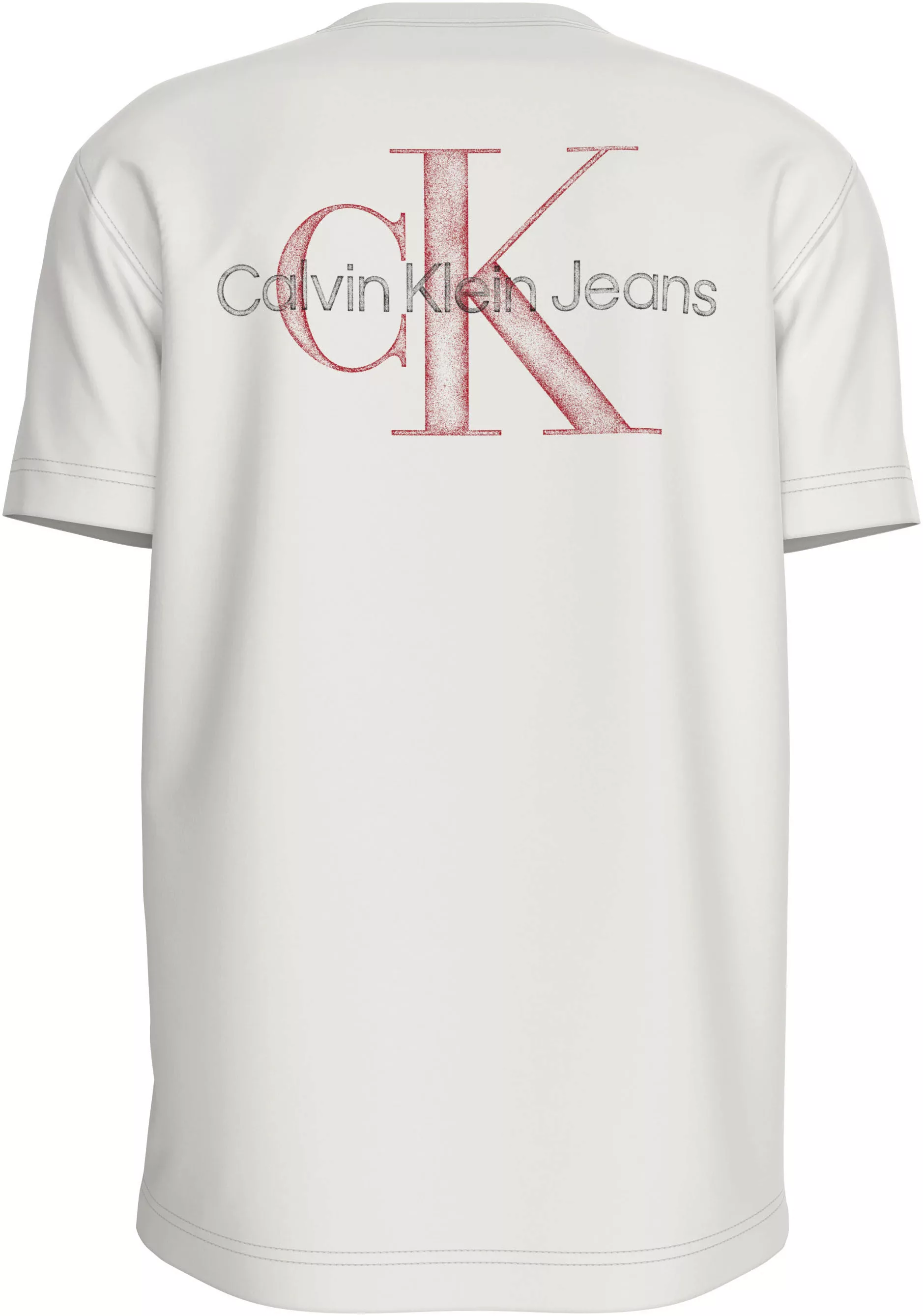 Calvin Klein Jeans T-Shirt TEXTURED MONOLOGO TEE mit Backprint günstig online kaufen