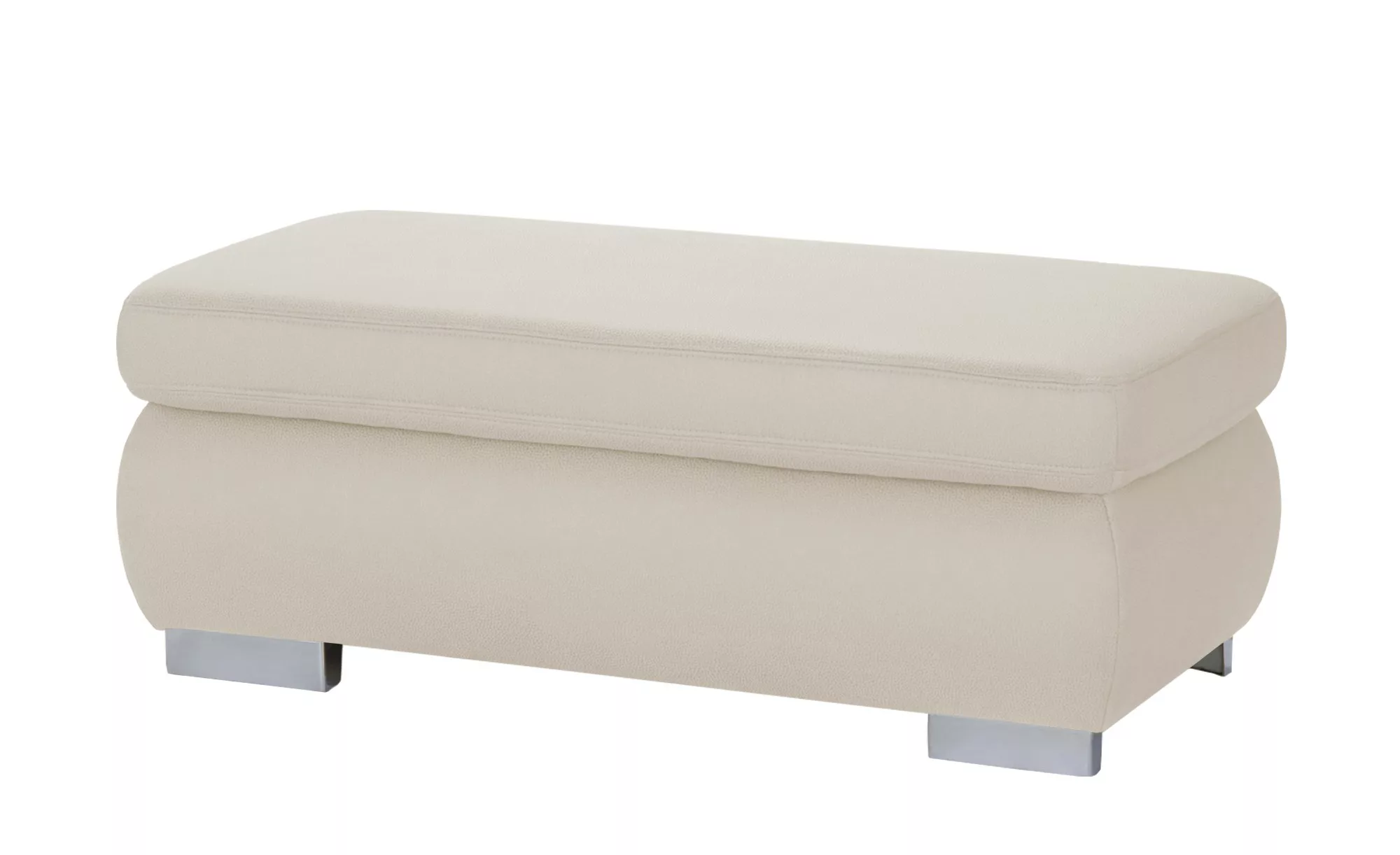 XXL-Hocker  Kathrin - creme - 129 cm - 47 cm - 64 cm - Polstermöbel > Hocke günstig online kaufen