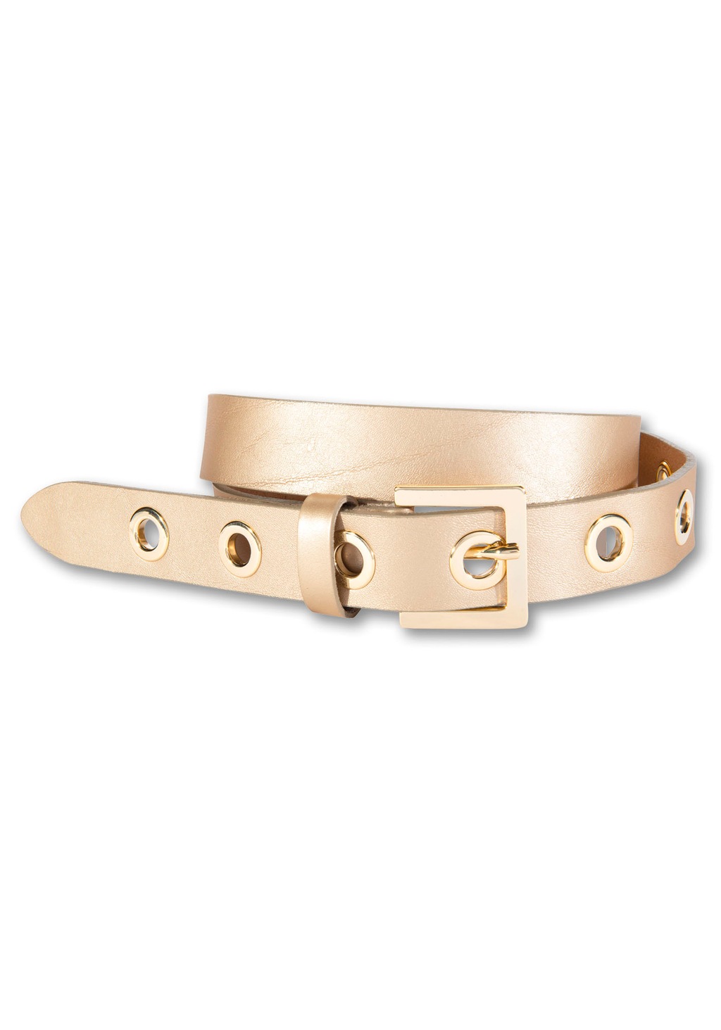 Silbergift Ledergürtel, mit Metallösen günstig online kaufen