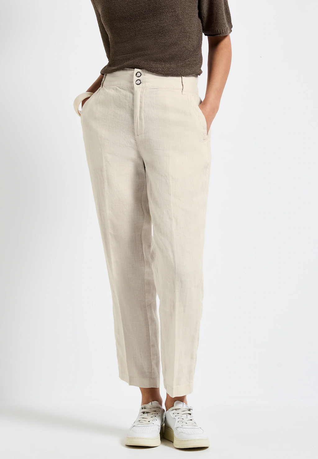 STREET ONE Chinohose, High Waist günstig online kaufen