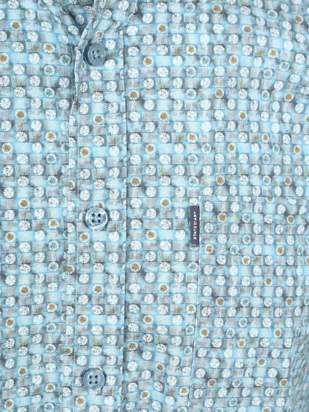 State Of Art Hemd Poplin Dandelion Blau - Größe M günstig online kaufen