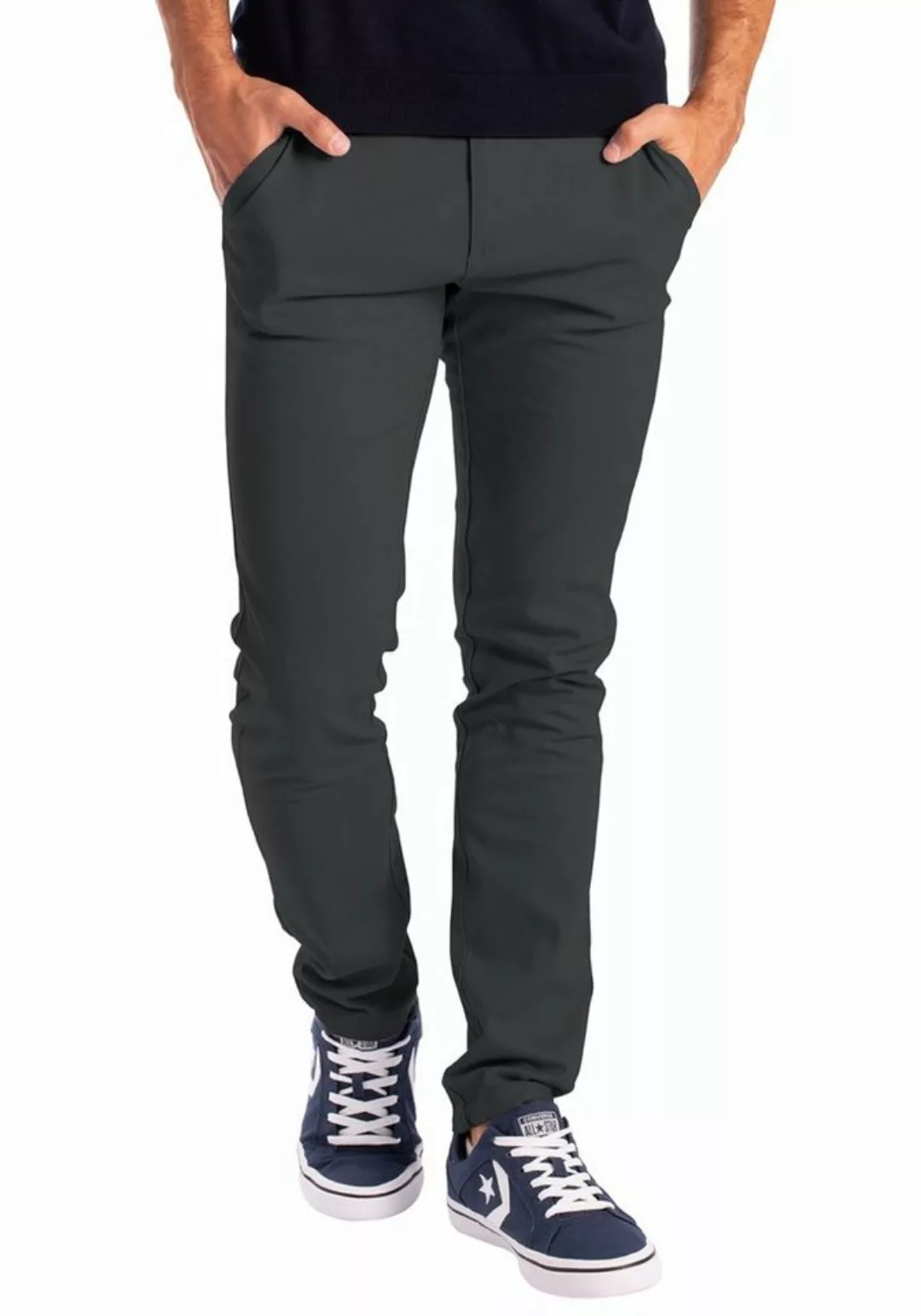 BlauerHafen Chinohose Herren Chino Hose Stretch Stoff Chinohose Slim Fit Ca günstig online kaufen