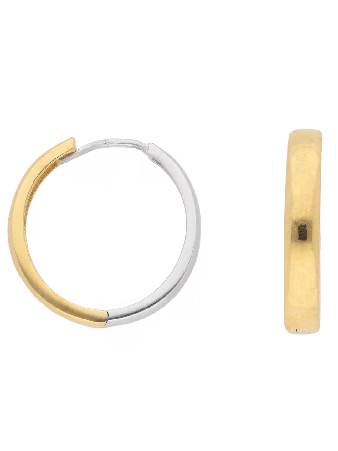 Adelia´s Paar Ohrhänger "333 Weißgold Ohrringe Creolen Ø 18,5 mm", Goldschm günstig online kaufen