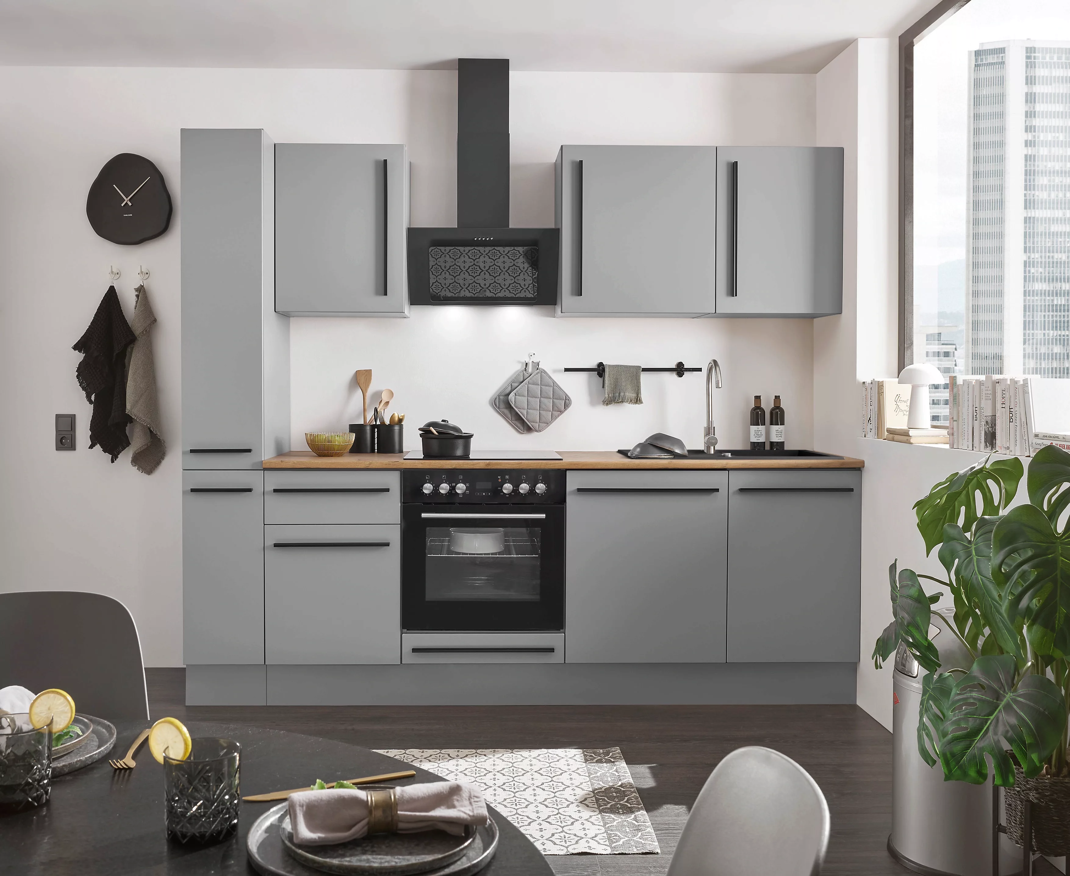 BASIC by Balculina Winkelküche »Denver, Küche BxHxT 250 x 211 x 60«, Breite günstig online kaufen