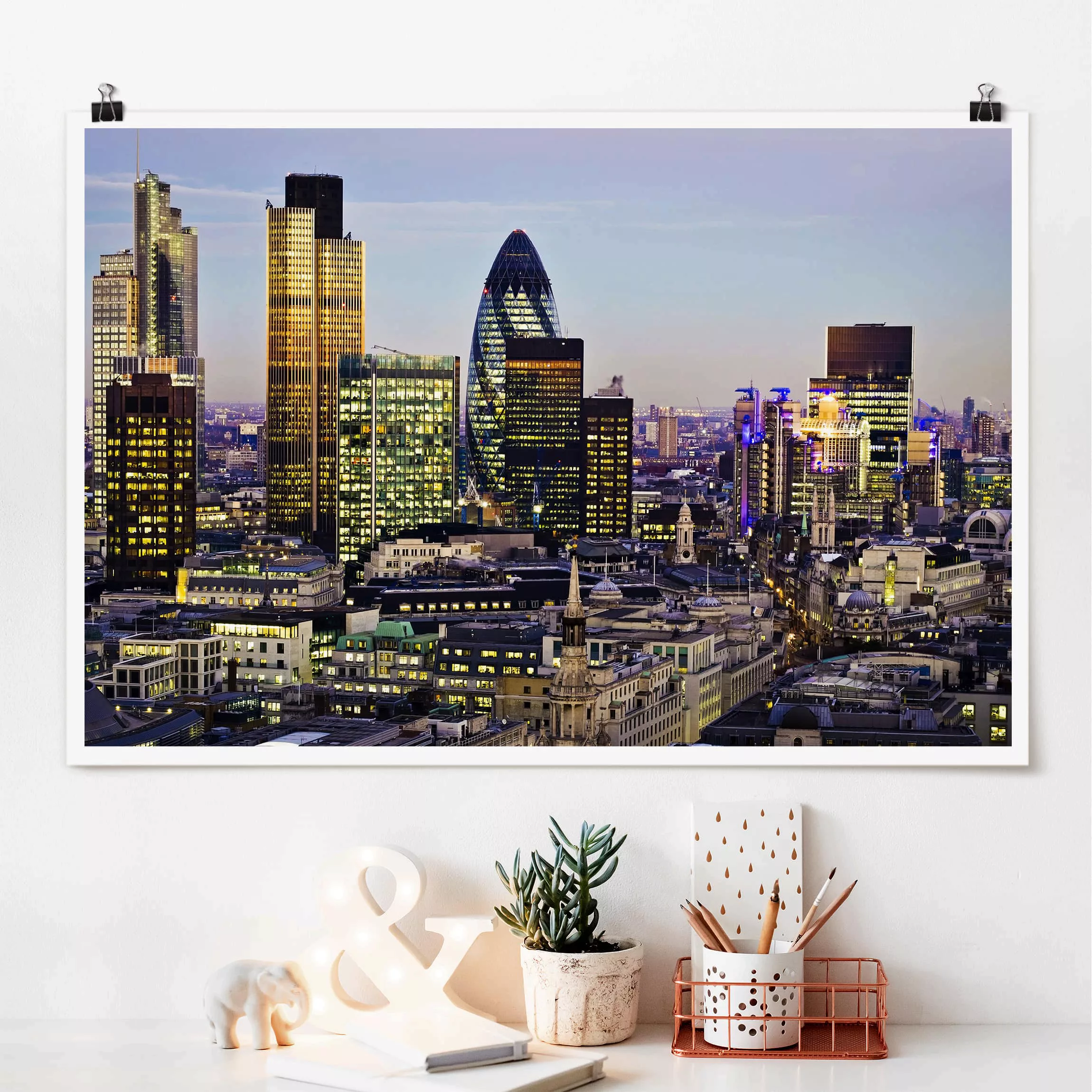 Poster Architektur & Skyline - Querformat London City günstig online kaufen