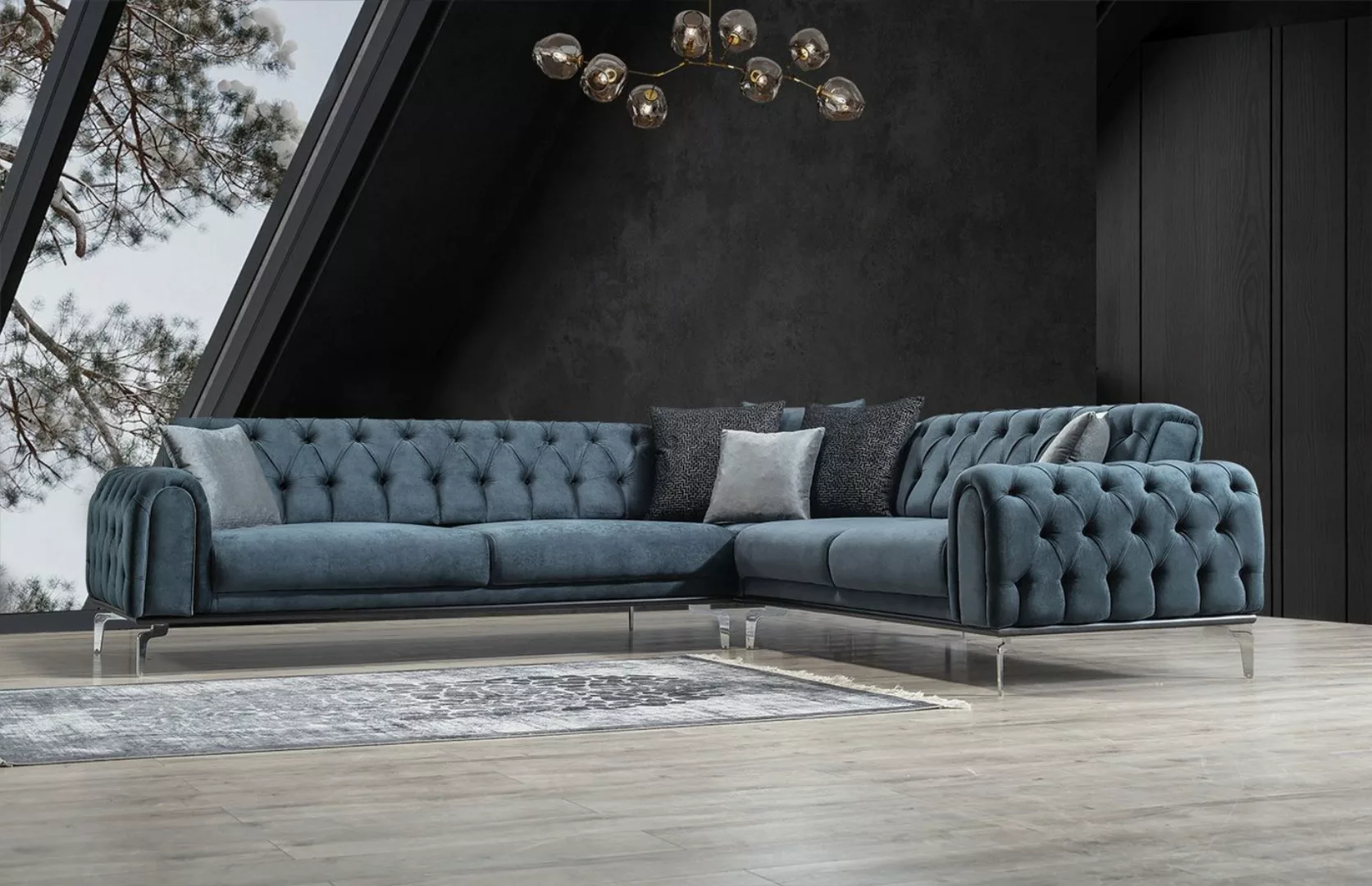 Viva Möbel Sofa SOHO, Luxuriöses Design mit hochwertiger Verarbeitung. günstig online kaufen