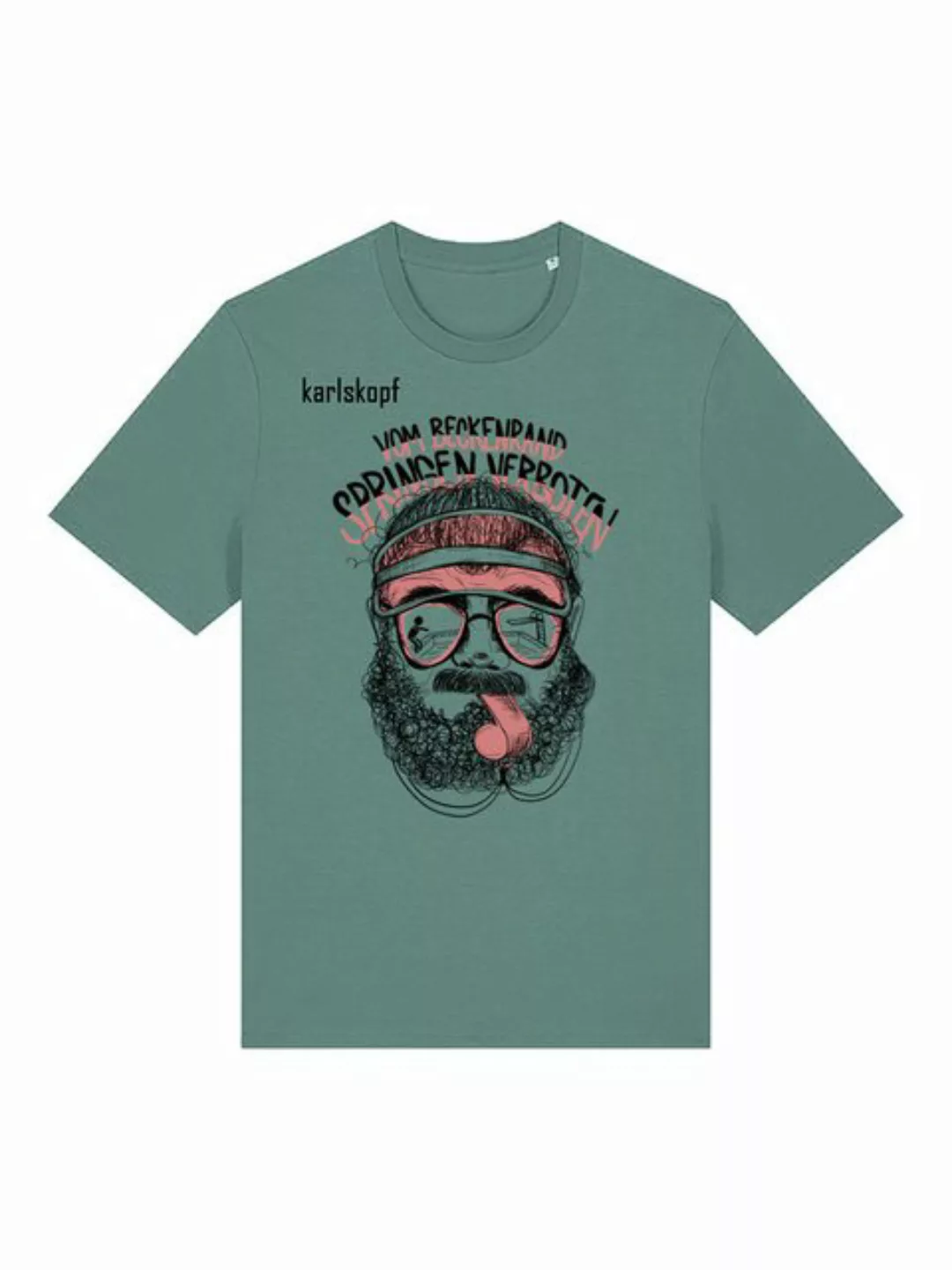 karlskopf Print-Shirt Rundhalsshirt Basic BADEMEISTER günstig online kaufen