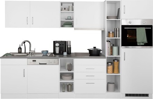 HELD MÖBEL Küchenzeile "Paris", mit E-Geräten, Breite 290 cm, wahlweise mit günstig online kaufen