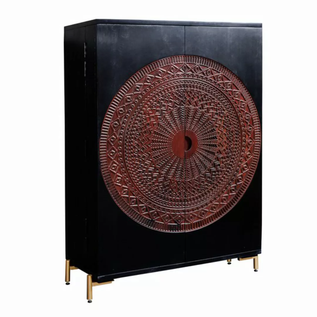 riess-ambiente Barschrank MANDALA 95cm schwarz / gold (Einzelartikel, 1-St) günstig online kaufen