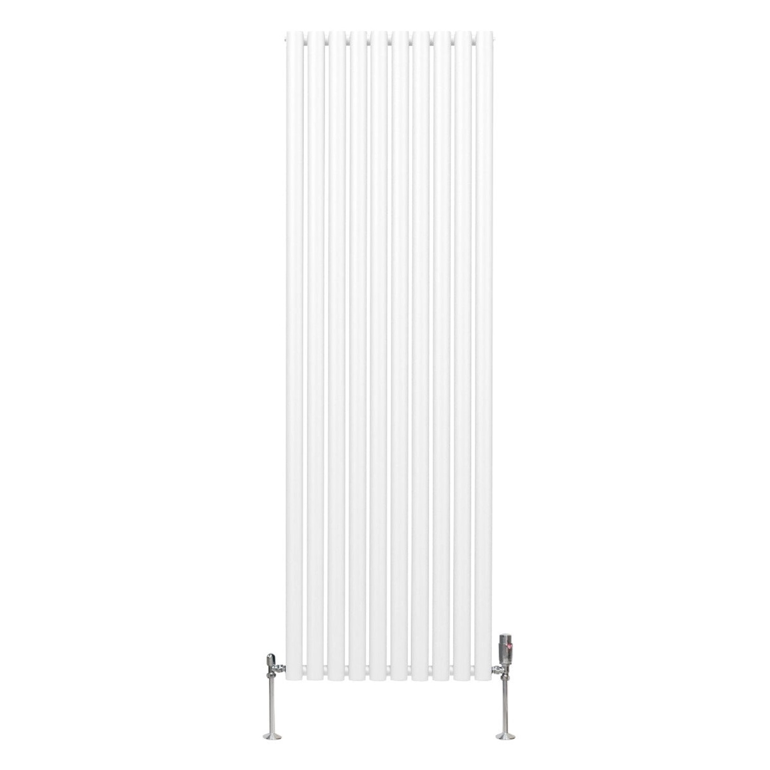 Monstershop Oval Röhrenheizkörper & Chrom Thermostatventile 1800mm x 600mm günstig online kaufen