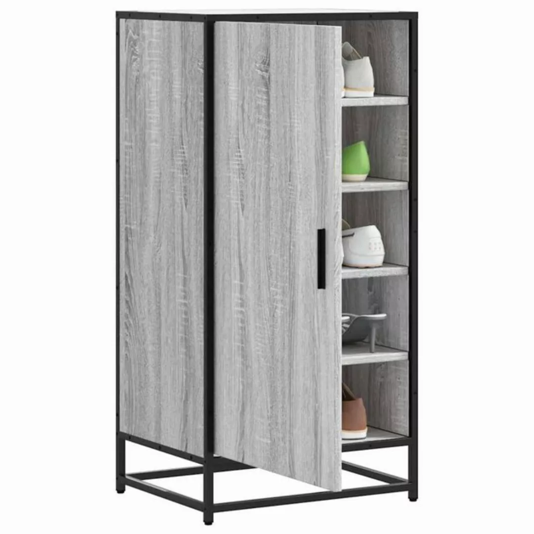 vidaXL Schuhschrank Schuhregal Grau Sonoma 48x38x97,5 cm Holzwerkstoff günstig online kaufen