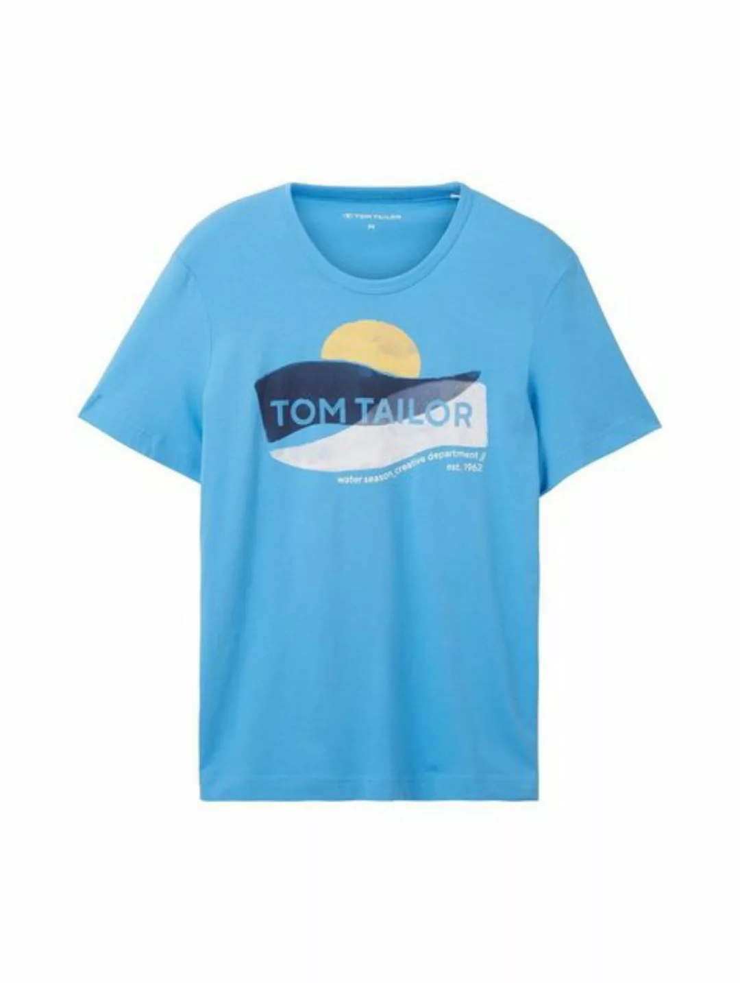 TOM TAILOR T-Shirt WATER SEASON (1-tlg) aus Baumwolle günstig online kaufen