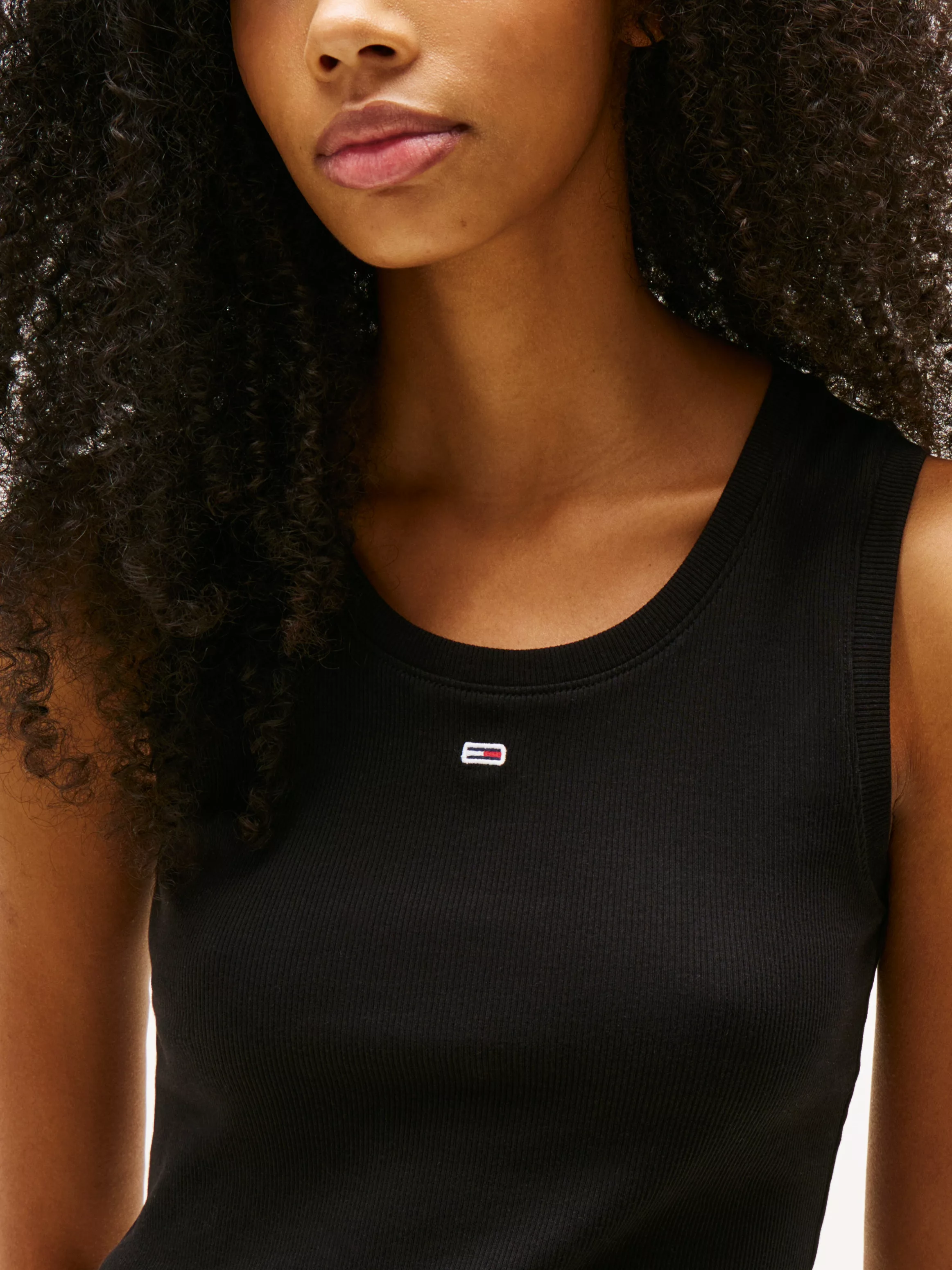 Tommy Jeans Tanktop "TJW ESSENTIAL RIB TANK EXT", mit Logostickerei günstig online kaufen